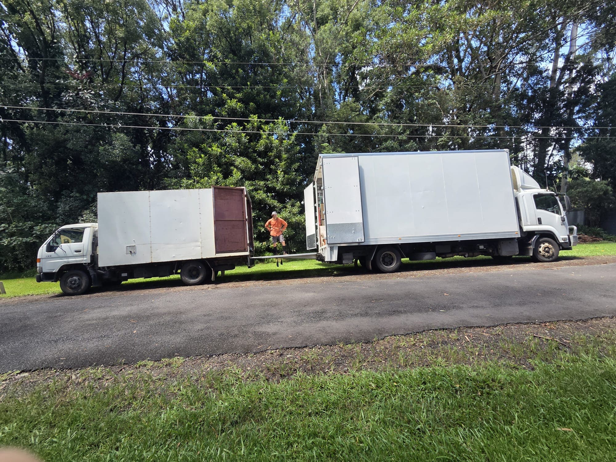 Two Ready To Move trucks ready for the long interstate run